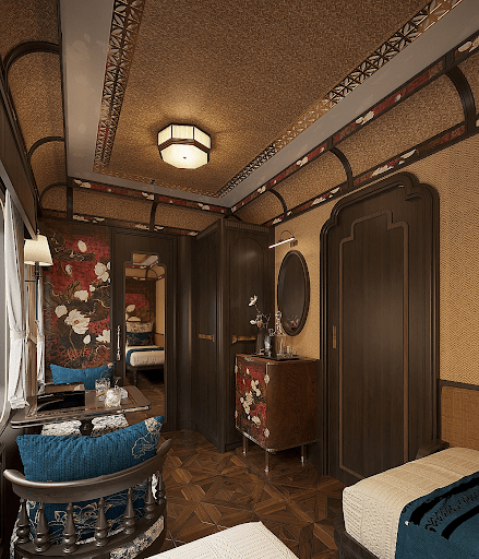 indochine style train sjourney room