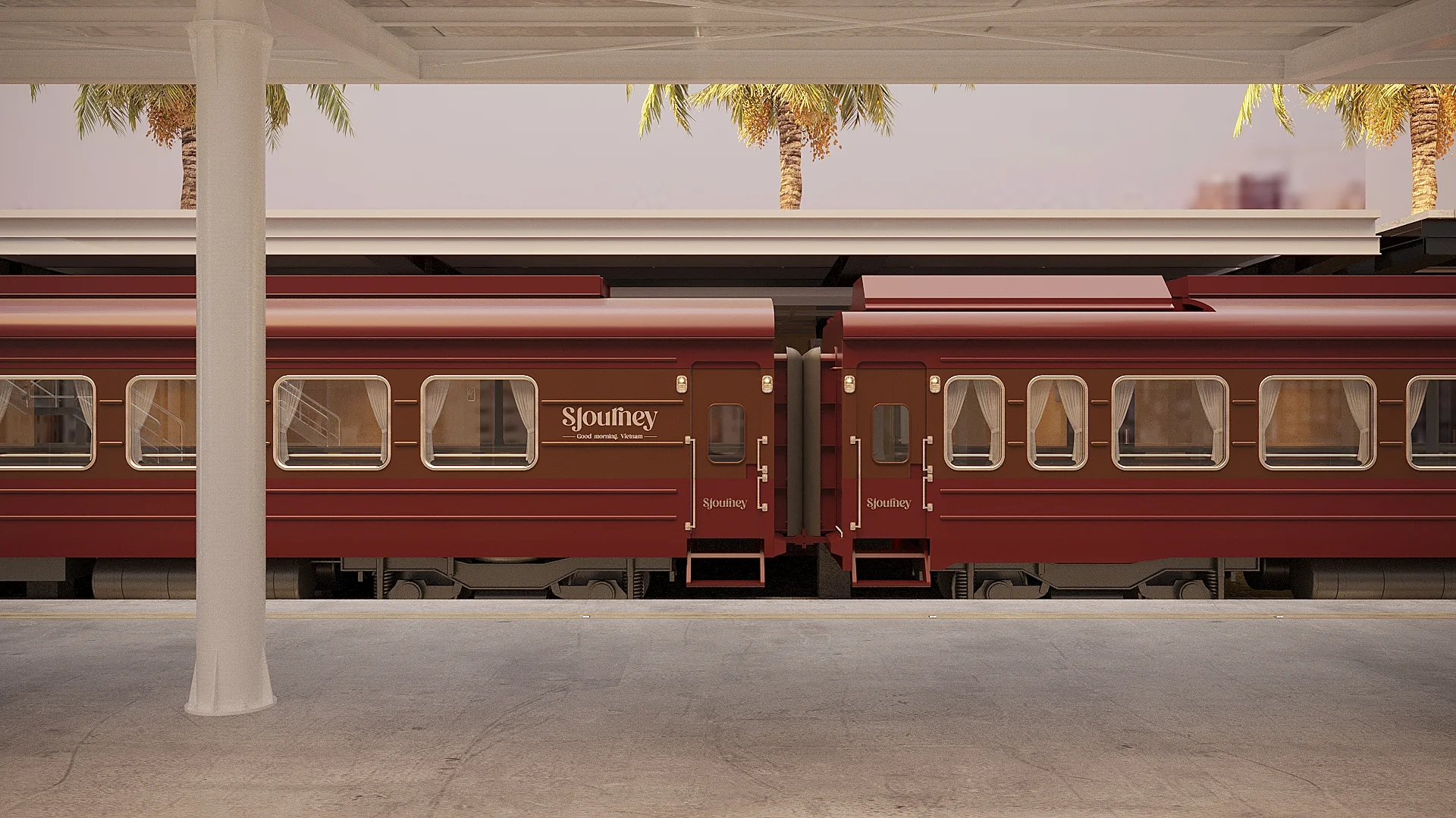 vietnam hanoi to ho chi minh train sjourney exterior