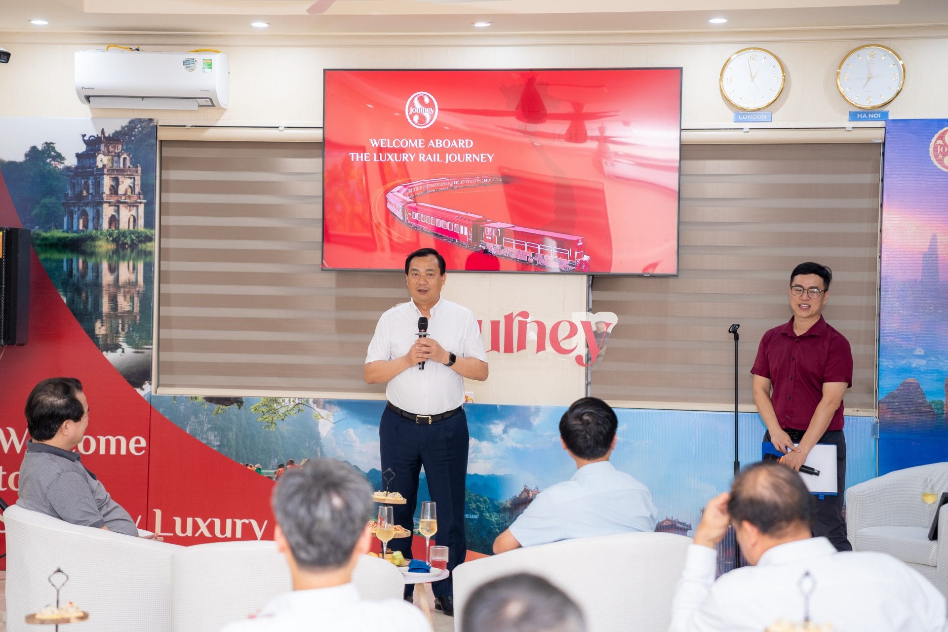SJourney Receives Strong Support from Vietnam's Tourism and Railway Authorities 3 Sjourney crew team welcome speech