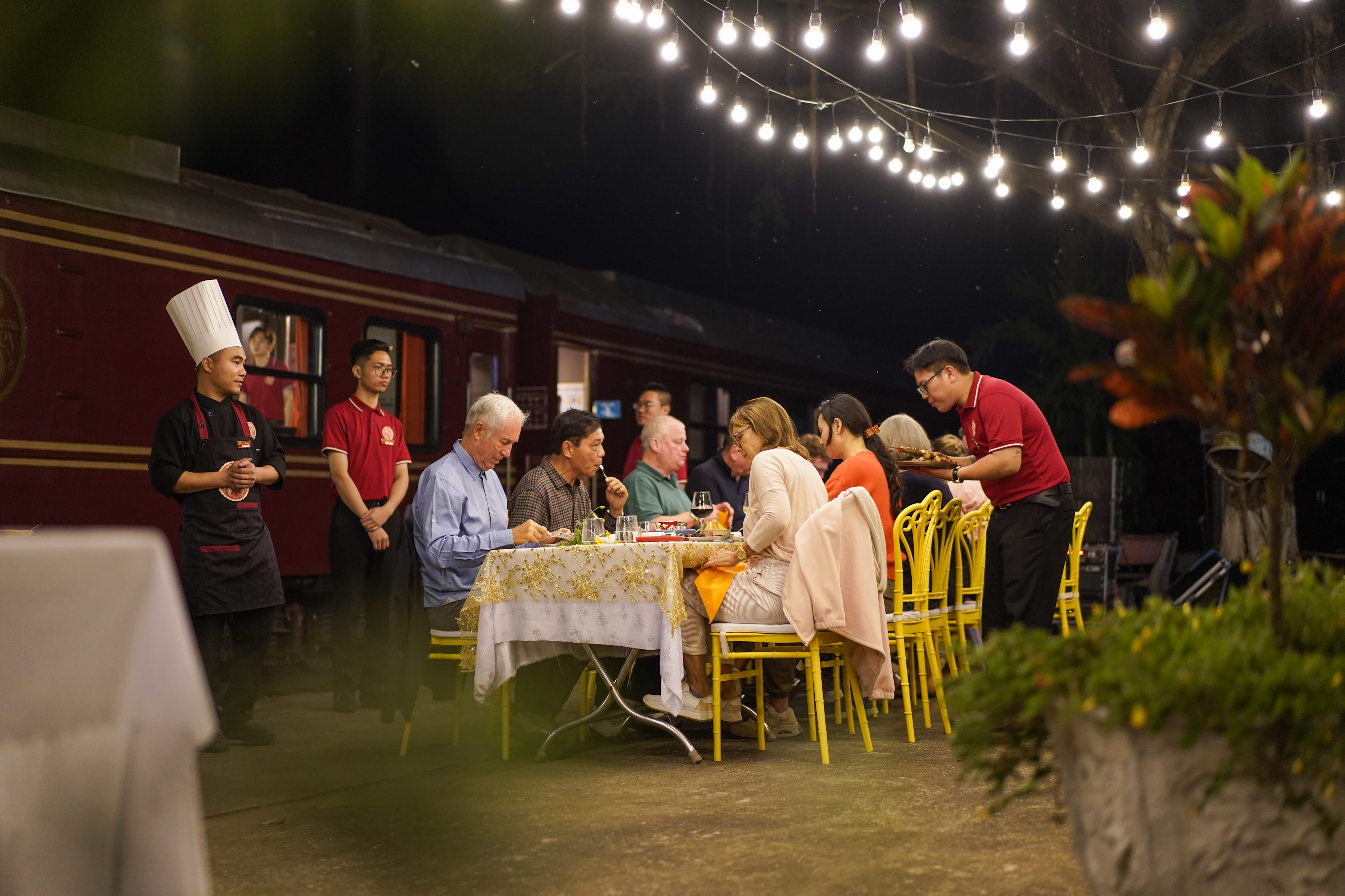 SJ train outdoor picnic