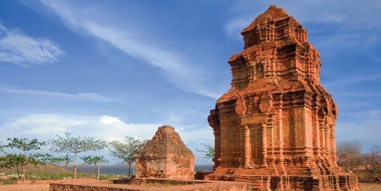 poshanu cham towers in phan thiet vietnam